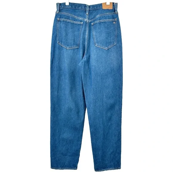 Madewell Baggy Straight Jeans in Dark Worn Indigo Wash sz 29 - Picture 4 of 13